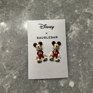 Disney baublebar 
baublebar mickey earrings new Disney Mickey Christmas